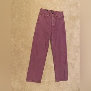 wild fable purple high waisted straight leg jean